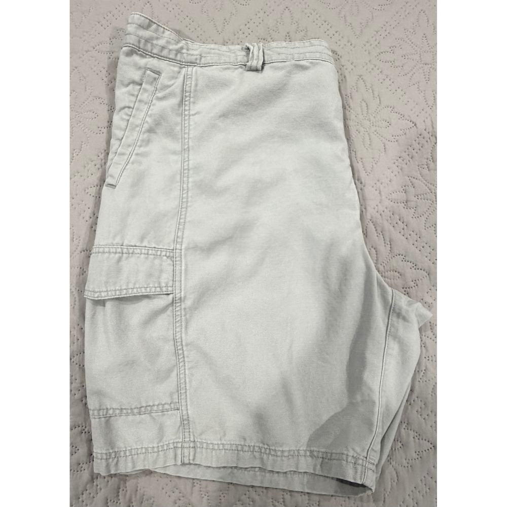 Tommy Bahama Relax Cargo Shorts Men's 44 Gray Tencel Lyocell Utility